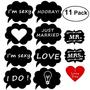 Party Decoration 11pcs Wedding Diy Po Booth Props Funny Board Love Birthday Supplies Gunst