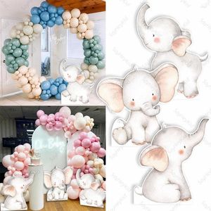 Party Decoration 12/18/36 inch schattige olifant decor Kt bord Jungle Safari thema verjaardag baby shower kinderen achtergrond