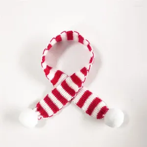 Feestdecoratie 12/6 stuks rood en wit mini-kerstsjaal strepen wijnfles gebreide pop cover kerstornament