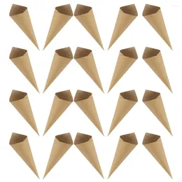 Party Decoratie 120 PCS Vellum Paper Petal Cone Kegels voor bruiloft Confetti Candy Kraft Covers Women Women's