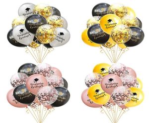 Partydekoration 12 Zoll Abschlussballons Roségold Latexballon Konfetti Ballon 2021 Glückwunsch Grad Supplies268u2434006