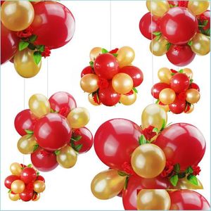 Feestdecoratie 12 inch rode latex ballon bruiloft valentijnsjubileum hangende vrouw minnaar romantische rekwisieten verrassing cadeau drop leveren dh0wm