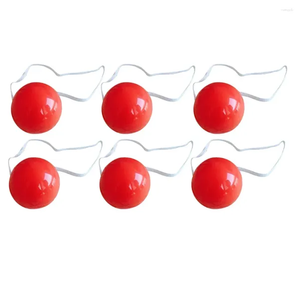 Décoration de fête 12pcs brillant rouge nez clown cosplay habillage scène accessoires pour Noël Halloween thème costumes boules décor