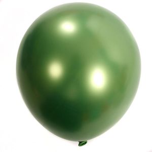 Decoración de fiesta 12 unids / lote Fruta Metálica Verde Oro Plata Púrpura Ballon Boda Feliz Cumpleaños Látex Metal Cromo Globos Aire Helio Balo