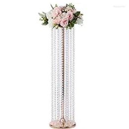 Décoration de fête 12 pièces) centres de table de fleurs de mariage Vase en cristal acrylique métal géométrique pour boule florale 1454