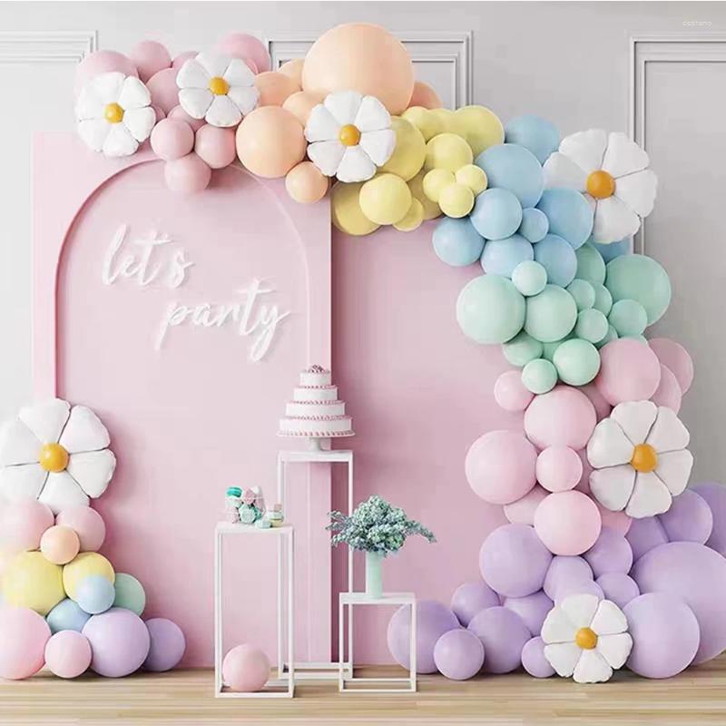 Decoração de festa 141pcs balões decoração de aniversário confete balão guirlanda arco kit casamento gênero revelar batismo bebê fundo