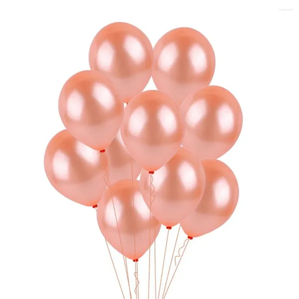 Décoration de fête 14pcs Rose Gold Star Heart Feuille Ballons Air Mariage Hélium Latex Ballon Joyeux Anniversaire Enfants Baby Shower