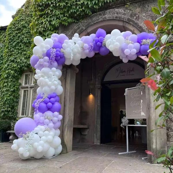 Décoration de fête 150pcs ballons violets kit garland