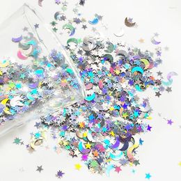 Party Decoratie 15 g/zak Glittler Moon Star Confetti Gold Sliver Bruiloft Papier Confettis Verjaardag Voor Clear Ballonnen