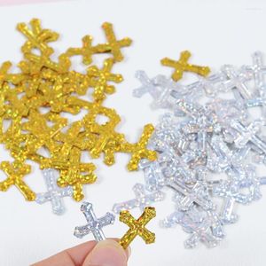 Party Decoratie 15G Church Communion Wedding Confetti Cross Bible Table Paillin Scatter Baby Shower Verjaardag Easter Pinata Filler Supplies