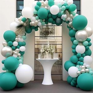 Décoration de fête 163pcs set pour anniversaire suspendre des tourbillons en latex ballon baby shower décor plafond tourbillard décorations d'aluminium