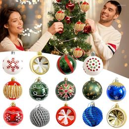 Party-Dekoration, 16 Stück, Weihnachtsbaum-Kugel-Dekoration, hängende Verzierung für Zuhause