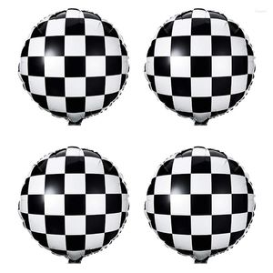Party Decoratie 18 inch zwart -wit rooster aluminium filmballonnen 50 packs formule racing thema