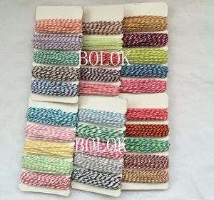 Party Decoratie 18Packs/Lot 30 Mix Color Cotton Bakers Twine Cords Rope voor DIY Craft Gift Packing/Scrapbook