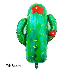 Décoration de fête 1 pc Cactus Ballon Enfants Joyeux Anniversaire Fournitures D'été Globos Décorations Favors212e