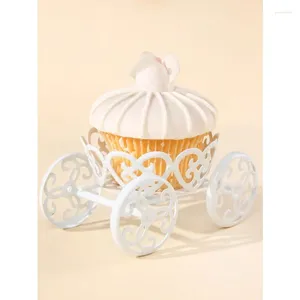 Décoration de fête 1pc conception de chariot de conception de gâteau de décoration de presse