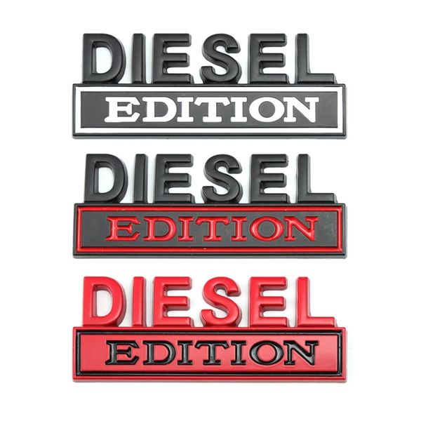 Decoración de fiesta 1PC EDICIÓN DIESEL Etiqueta engomada del coche para Auto Truck 3D Badge Emblem Decal Auto Accesorios 8x3.2cm Venta al por mayor