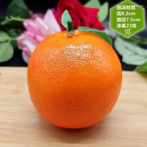 Décoration de fête 1pc faux mandarine fruit artificiel oranges oranges fruits fruits réalistes de décoration de modèles réalistes