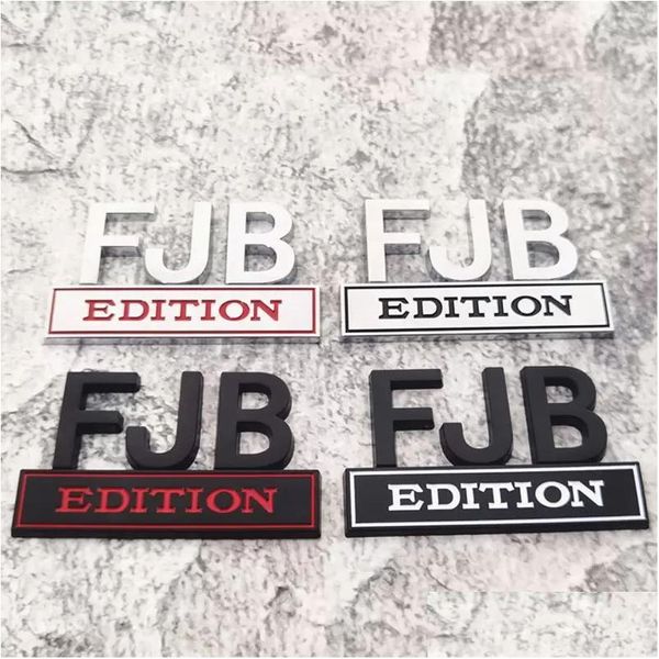 Décoration de fête 1PC FJB Edition Autocollant de voiture pour camion 3D Badge Emblème Accessoires de décalcomanie 8x5cm Livraison directe en gros Accueil Jardin F Dhynb