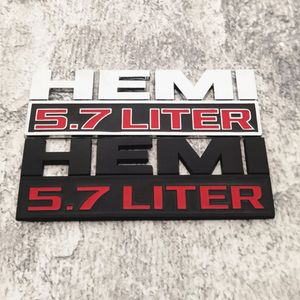 Décoration de fête 1PC HEMI5.7 litre autocollant de voiture pour Auto camion 3D Badge emblème décalcomanie Auto accessoires