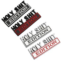 Party Decoration 1pc Holy Shit Edition Car Sticker voor Auto Truck 3D Badge Emblem Decal Auto Accessories 8x3cm