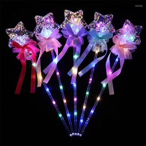 Décoration de fête 1Pc enfants dessin animé LED clignotant bâton lumineux accessoires de Concert brillant électronique jouets amusants cadeaux de noël année