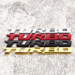 Décoration de fête 1PC Turbo Car Sticker pour Auto Truck 3D Badge Emblem Decal Accessories Auto ZZ
