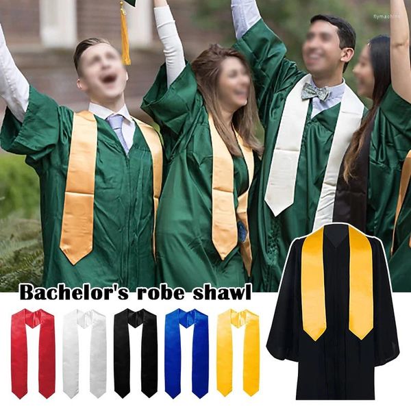 Décoration de fête 1pc Unisexe Graduation Sash Sash avec Trim Adult Satin pour hommes femmes