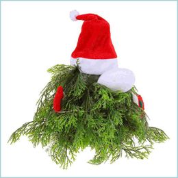 Feestdecoratie 1pc Kerstmis gloeiende pop Liminous Gnome Christmas Tree Supplies for Decor Drop Delivery 2021 Home Garden Festief Party E DHA6T