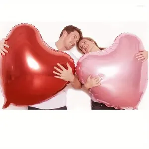 Décoration de fête 1pcs 32 pouces grand amour coeur en forme de coeur en aluminium ballons de papier d'aluminium pour le ballon d'hélium d'anniversaire de la Saint-Valentin