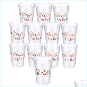 Party Decoration 1 stks Hen Cup Bride Tribe Single Bridal Shower Leveringen Spirit Wedding Bridesmaids-7 Drop Delivery NerdsropeBags500mg Dhtbh