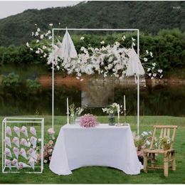 Party Decoratie 1 van de plank Wedding Event Props Arch Iron Stand Stage achtergrond Backdrop Frame Decoratieve kunstbloemen