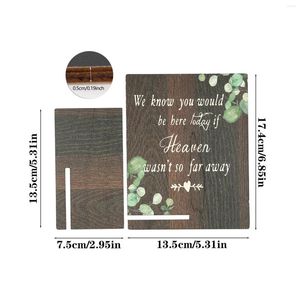 Party Decoration 1 stcs bruiloftsbord houten herdenkingsbericht en souvenir bordstickers gepersonaliseerde teksten mariage decor