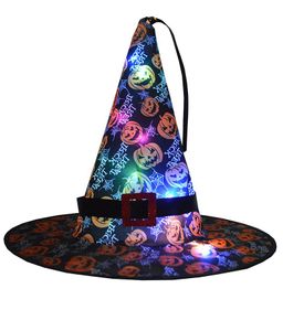 Party Decoratie 1 stks Vrouwen Mannen Kinderen Halloween Pumpkin Heks Hat String Lights Decorations Lighting Modes Decor voor Outdoor Yard