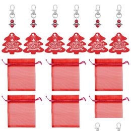 Party Decoration 1Set Christmas Metal Keychains Creative Xmas Tree Hanging Decors Drop Delivery 2021 Home Garden Fest Bdesports DHD4Y
