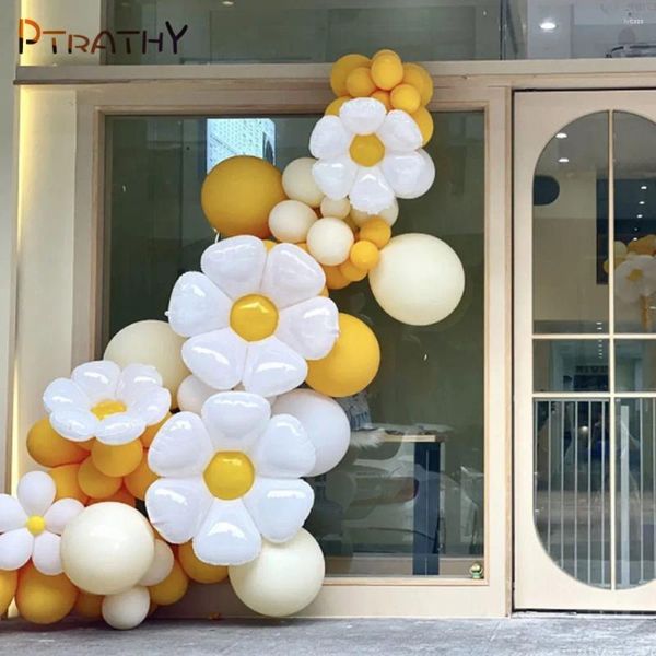 Party Decoration 1set Daisy Theme Foil Ballons