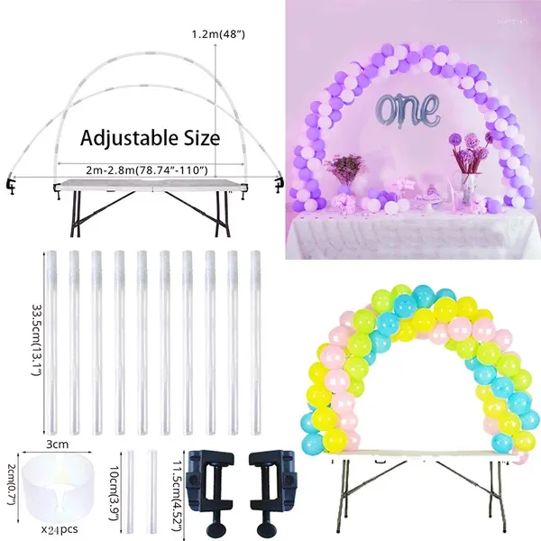 Party Decoration 1set Table Balloon Arch Kit Ballon Colonne Stand Mariage DÉCORATIONS D'ANNIVERSION DES BABE