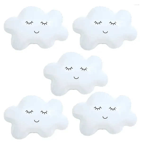 Décoration de fête 2/3 / 5pcs Blanc Boulons en aluminium de nuages souriants Big Ballon d'hélium pour une baby shower d'anniversaire décorations d'anniversaire de mariage