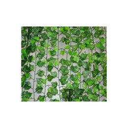 Décoration De Fête 2,4 Mètre Artificielle Feuille De Lierre Guirlande Plantes Vigne Faux Feuillage Fleurs Décor À La Maison Ph1 Drop Delivery Garden Festive Dhpmq