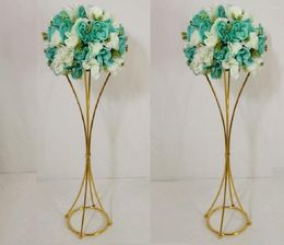 Party Decoration 2/5/10pcs Vazen Gold Flower Stand 70 cm Metal Road Lead Wedding Centerpiece Rack voor evenementenhuis