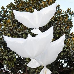 Party Decoration 2/5 stcs Flying White Foil Helium Ballonnen Peace Bird Duif Die