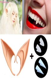 Décoration de fête 2 paires de dents de vampire de dents