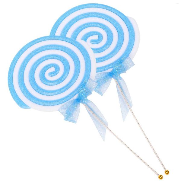 Decorazione del partito 2 pezzi Lollipop Po Mini giocattoli Ornamento per bambini Modello creativo Prop Tema Schiuma alimentare Bambino finto Lecca-lecca fai da te