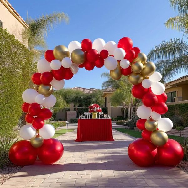 Decoración de la fiesta 2 Conjunto de globos de látex azul de 10 pulgadas para el globo de cumpleaños Ruby Red