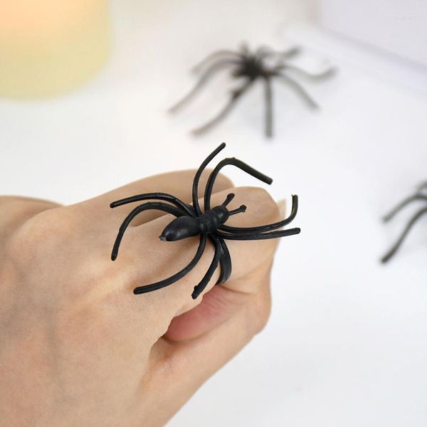 Décoration de fête 20/50 pièces anneau noir horreur pour farce maison hantée jouet barre décor Halloween enfant cadeau