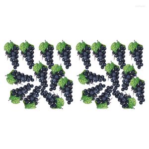 Party Decoratie 20 trossen kunstmatige zwarte druiven nepfruit Huishuis keuken bruiloft pography
