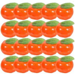 Party Decoration 20 PCS Simuleerde Small Fruit Model Set Fruit -modellen Decorate Simulation Fake Orange Realistische Ornamenten Plastic