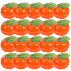 Décoration de fête 20 PCS Simulate de modèle de fruits Set Fruits Modèles Décorer Simulation Faux Orange Orange Realiste Ornements Plastic