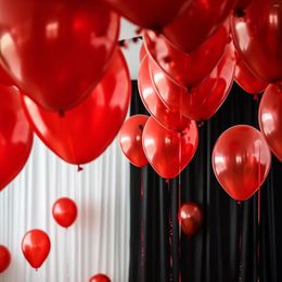 Party Decoration 200 % Set 5 inch rode latex ballonnen voor verjaardagsballon