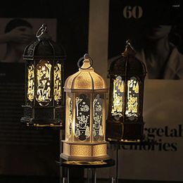 Décoration de fête 2024 EST LED Eid Mubarak Lights Ramadan pour la maison Gift de décoration musulmane islamique